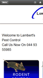 Mobile Screenshot of lambertspestcontrol.ie