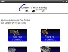 Tablet Screenshot of lambertspestcontrol.ie